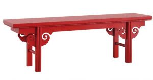 Inspiring photos - Asiam style - Red Chinois hallway table.jpg
